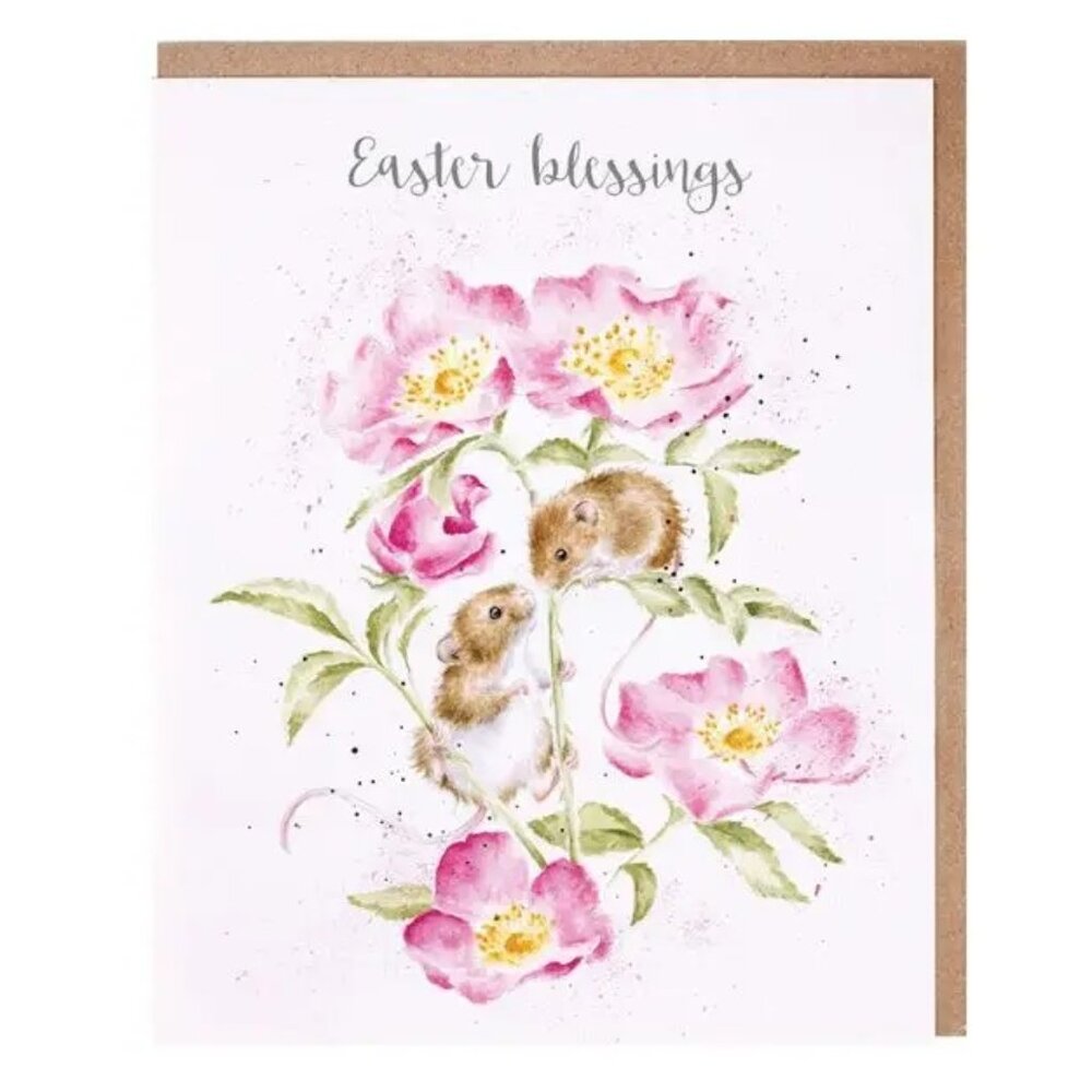 Wrendale Designs "Easter Blessings" Mice Greeting Card & Envelope